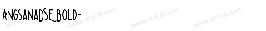 AngsanaDSE Bold字体转换